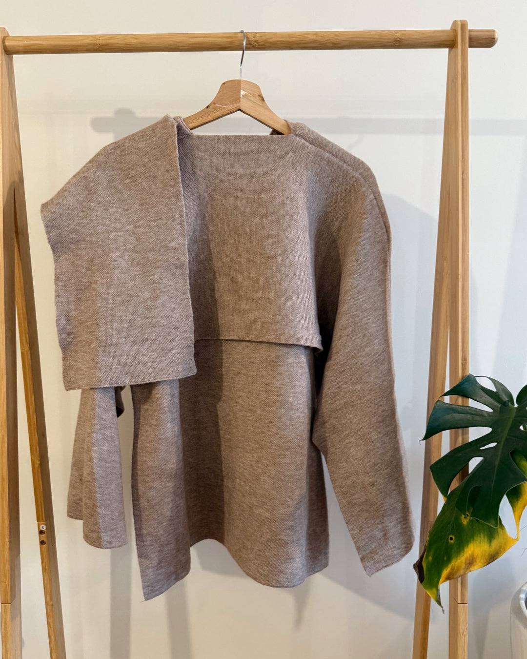 Chaqueta bufanda dupe zara camel
