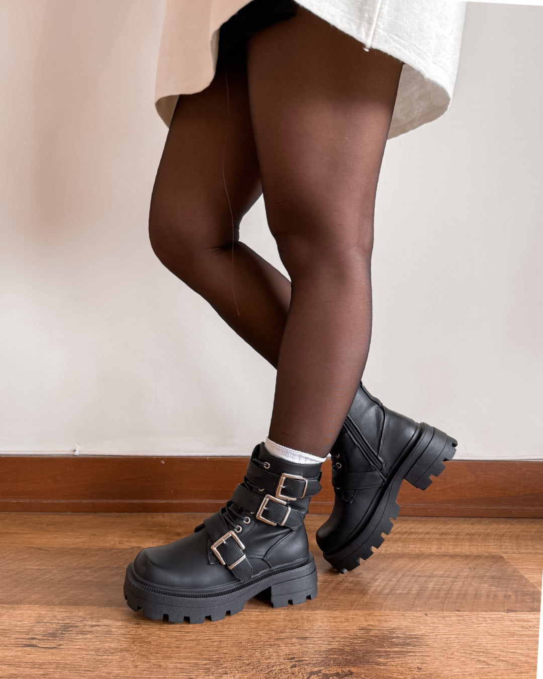 Botin plataforma hebillas