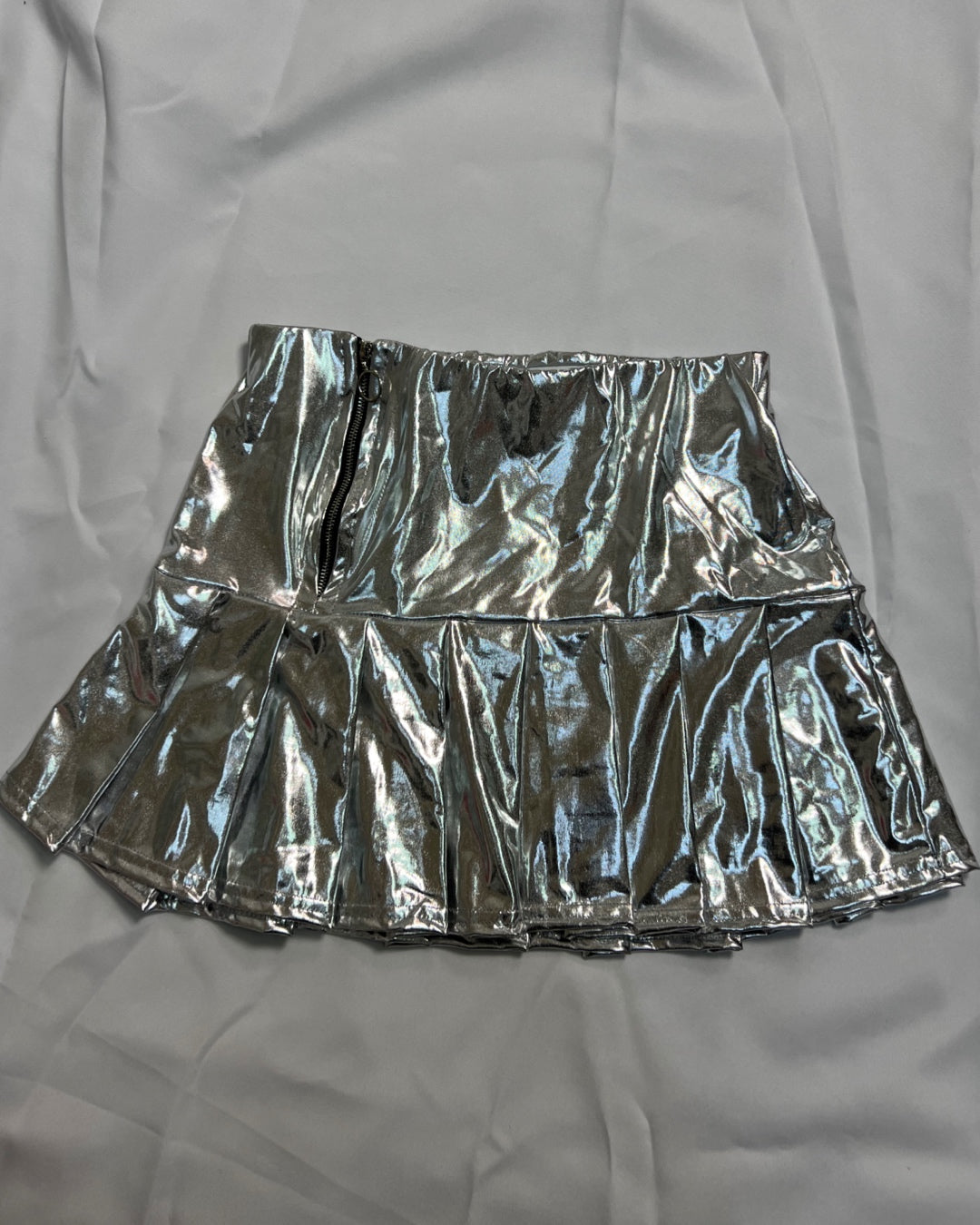 Falda tableada silver