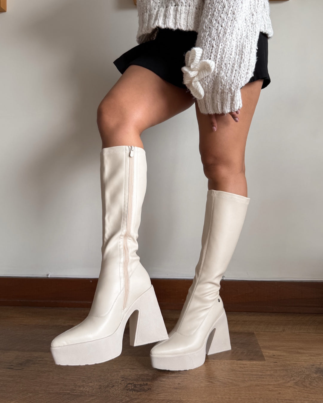 Bota alicia beige