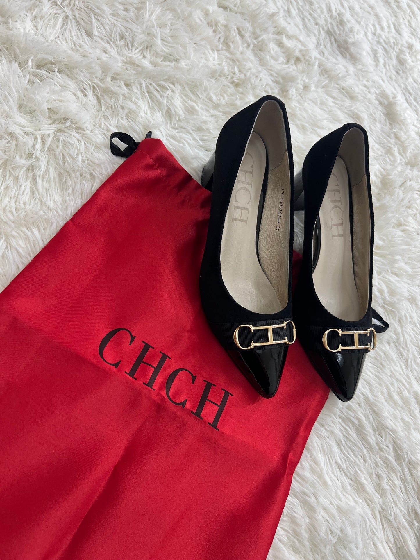 Zapatos Carolina Herrera charol negros