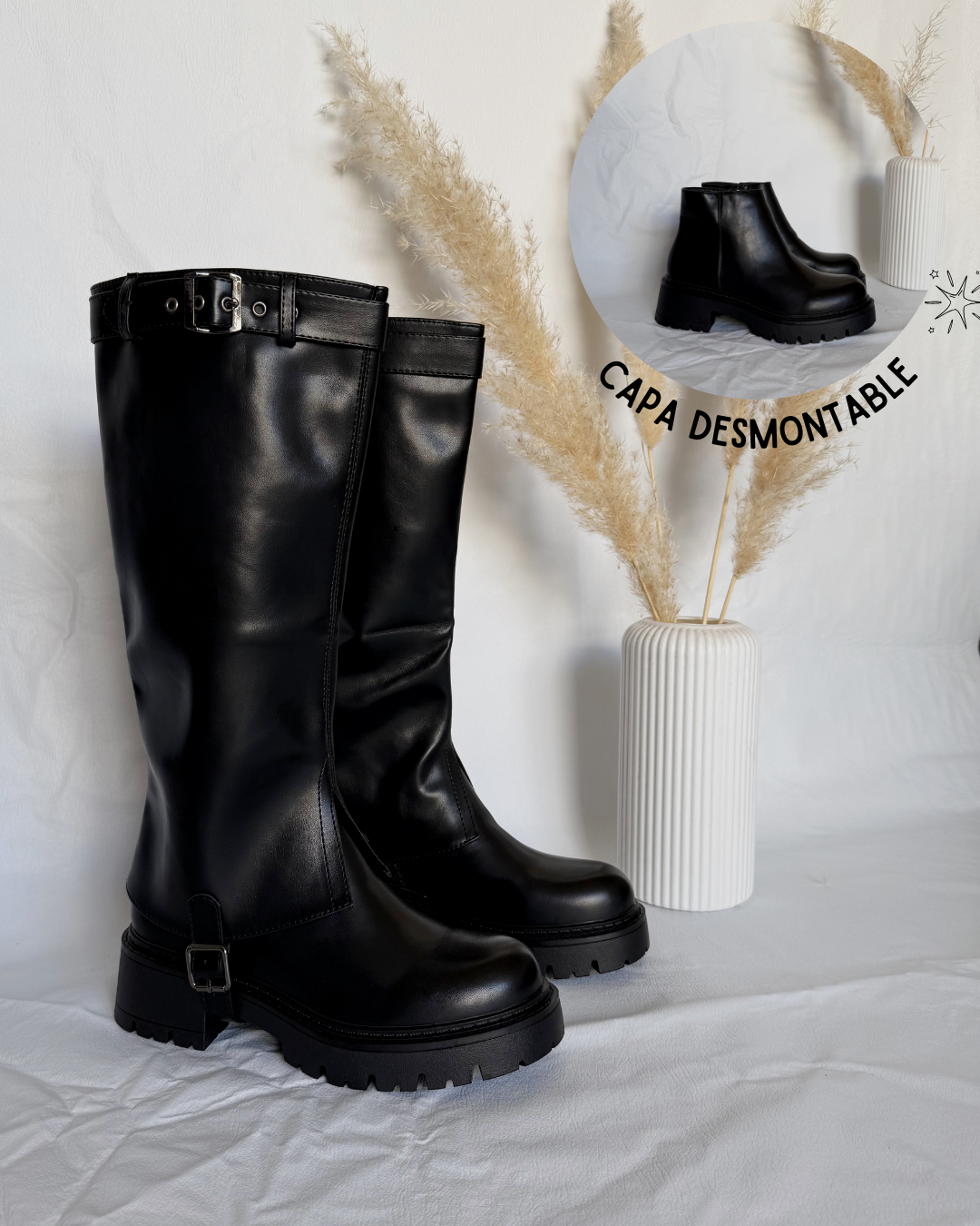 Bota desmontable 2 en 1