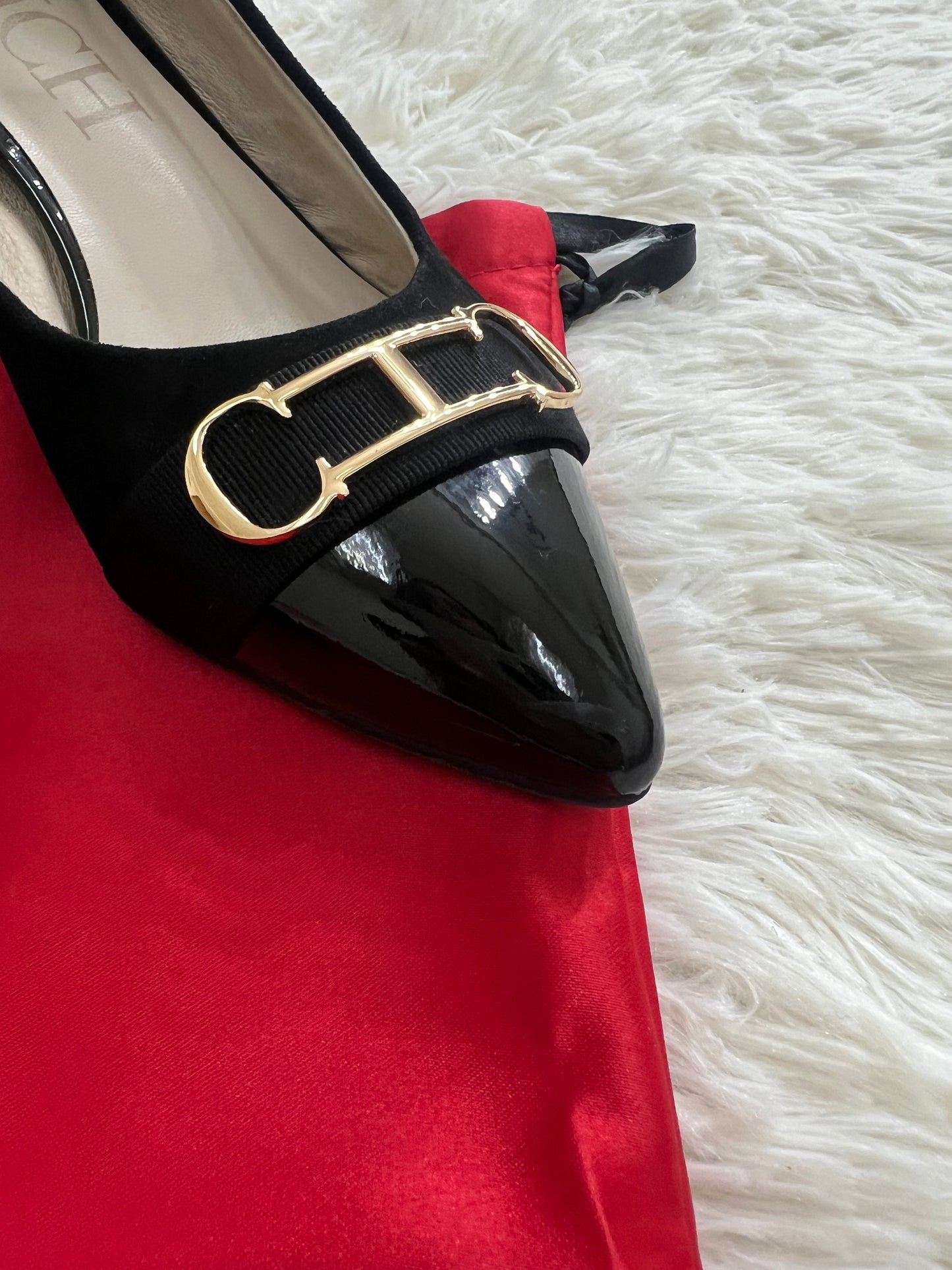 Zapatos Carolina Herrera charol negros