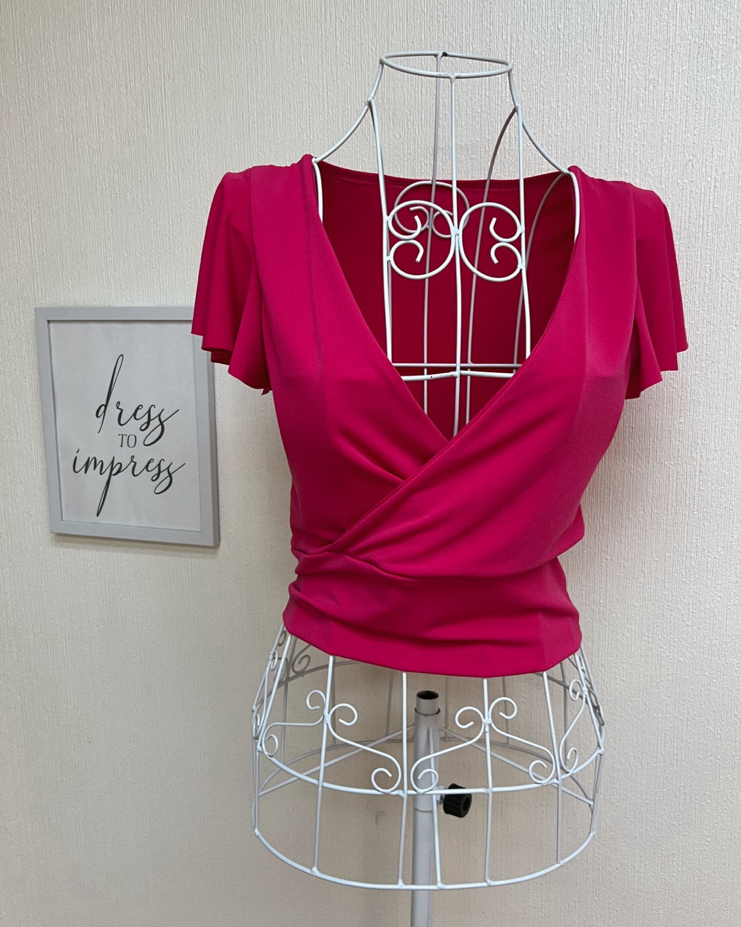 Top dup zara vuelitos fucsia