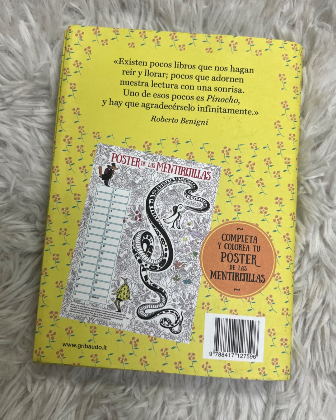 Libro edición tapa dura-Pinocho