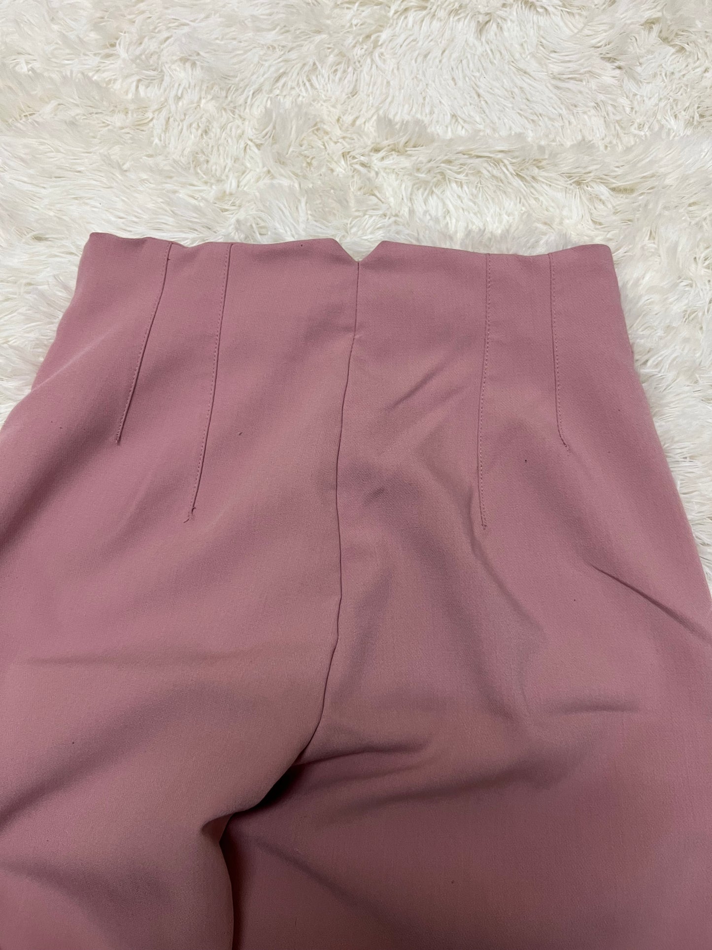 Pantalon sastre rosa zara