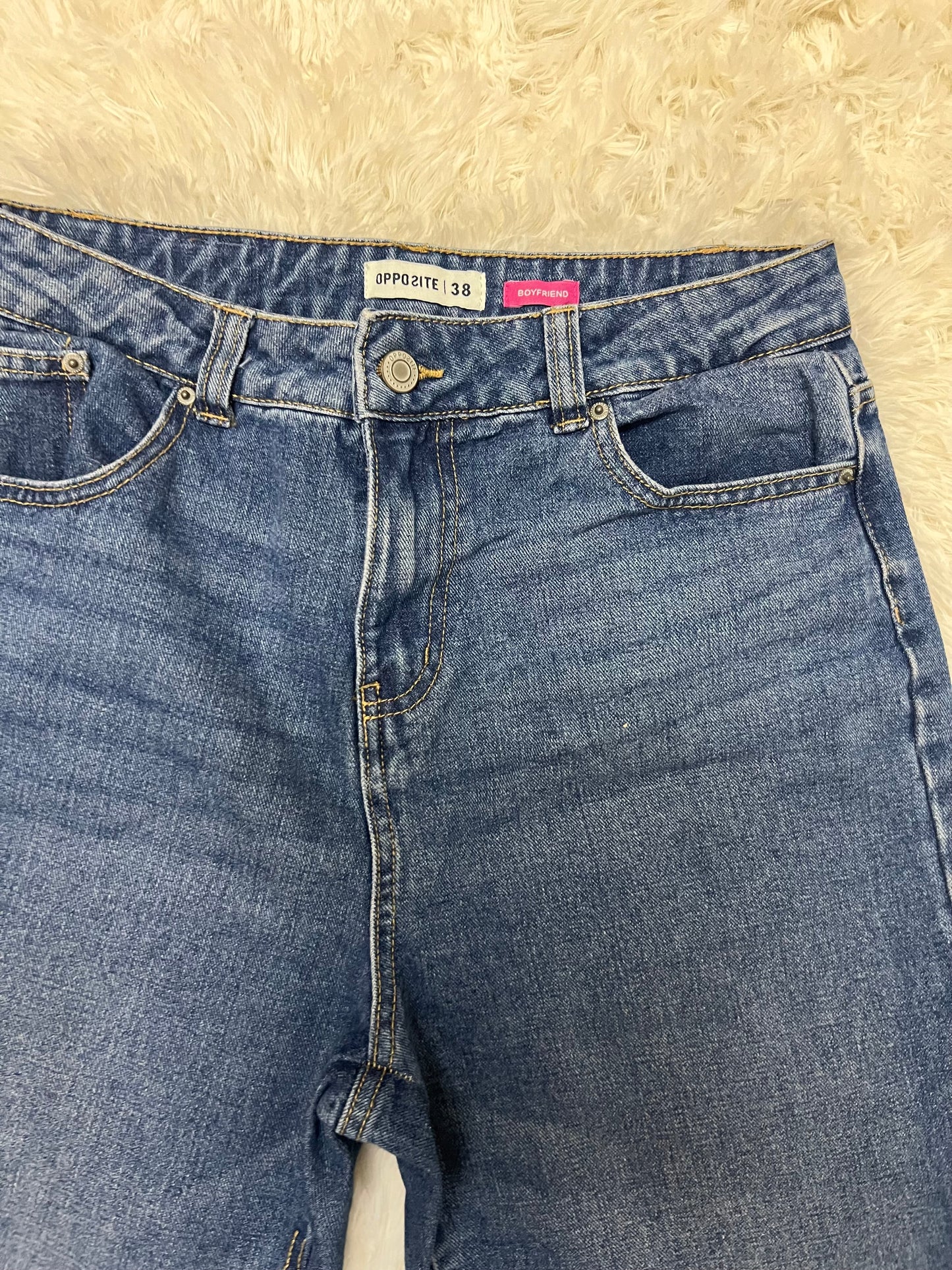 Mom jeans azul