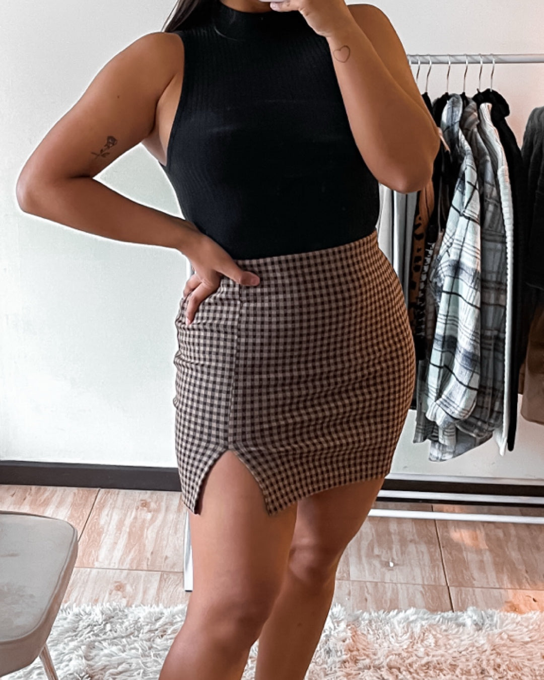 Falda tajito acuadrille café