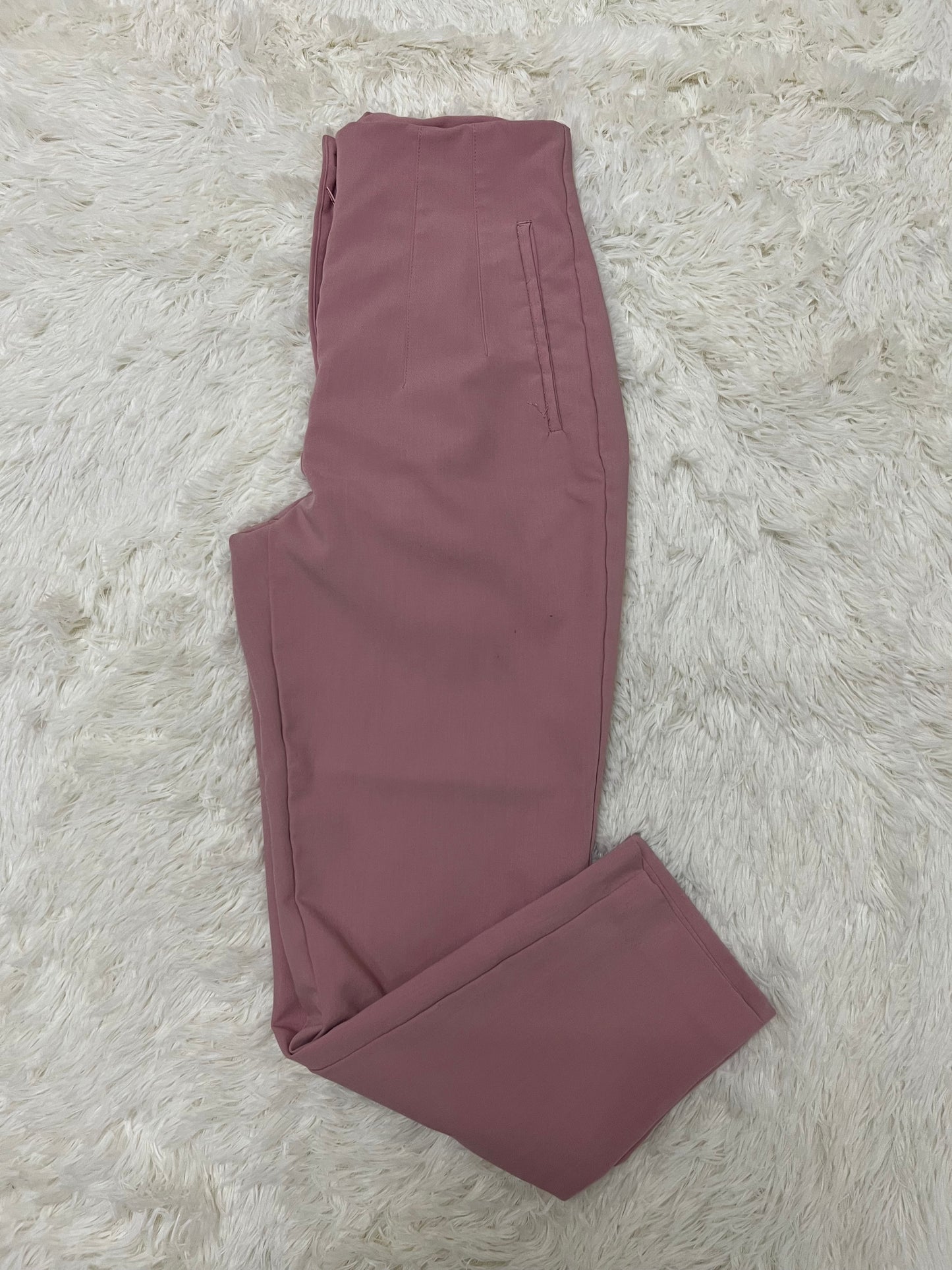 Pantalon sastre rosa zara