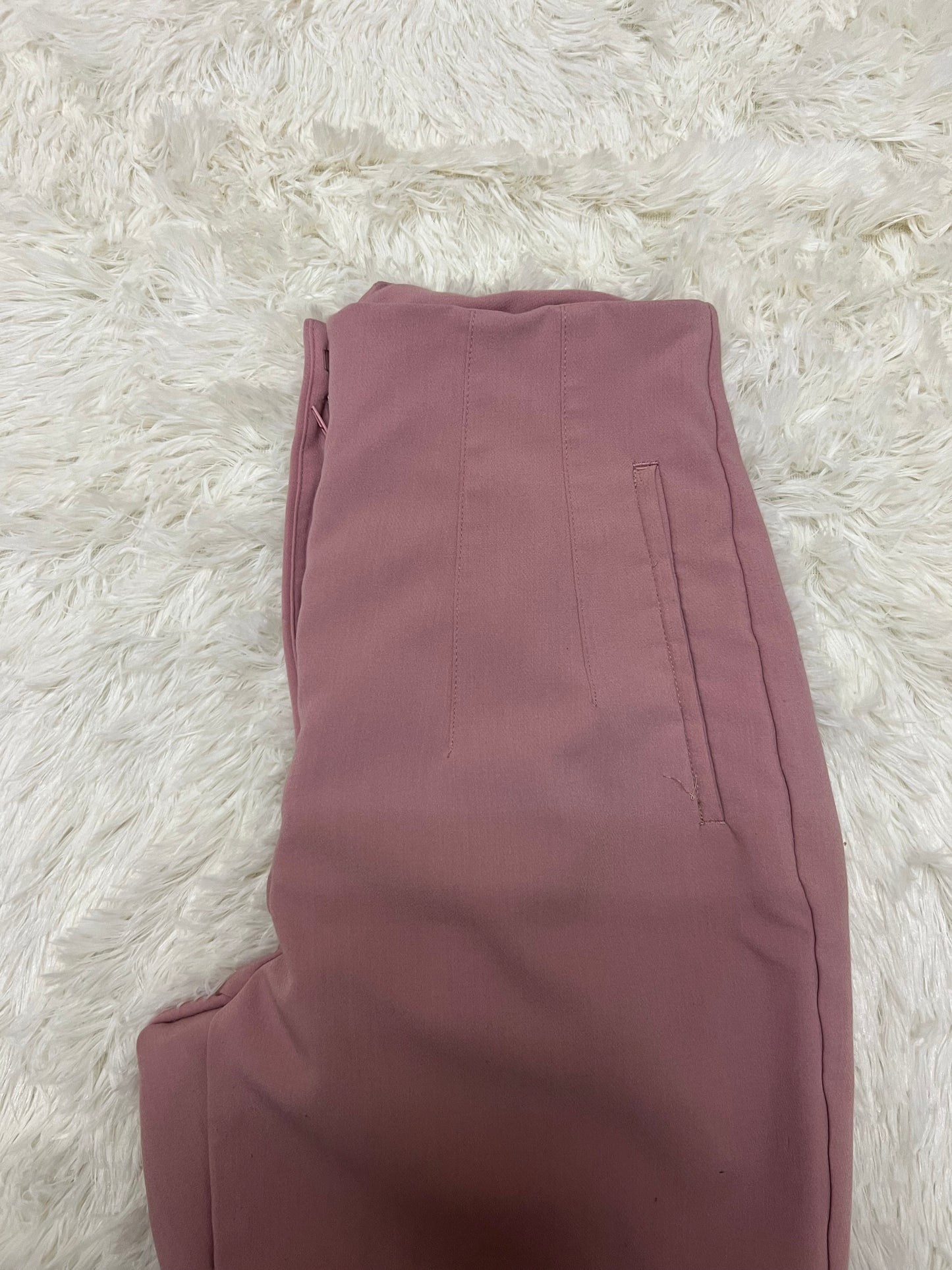 Pantalon sastre rosa zara