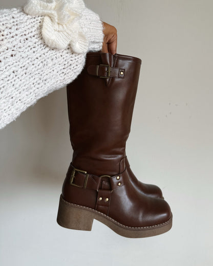 Bota biker brown