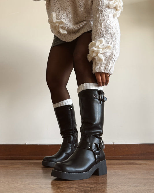 Bota biker black