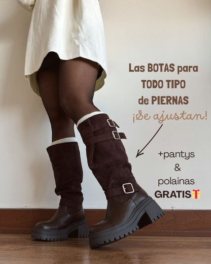 Bota ajustable chocolate