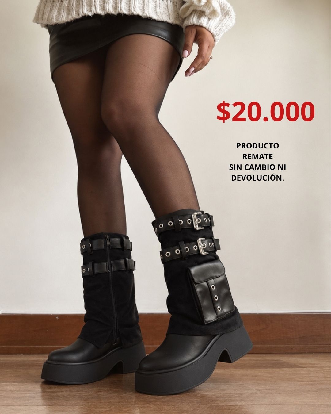 Bota capa bolsillo