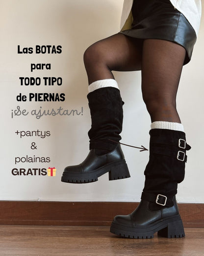 Bota ajustable black