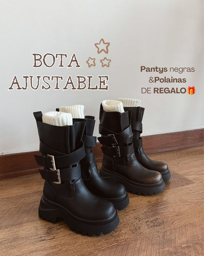 Bota Emma black ajustable