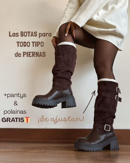 Bota ajustable chocolate
