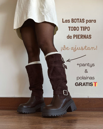 Bota ajustable chocolate