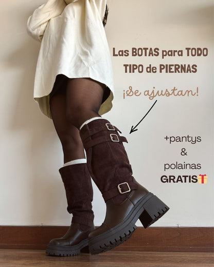 Bota ajustable chocolate