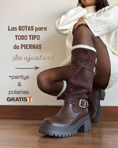 Bota ajustable chocolate