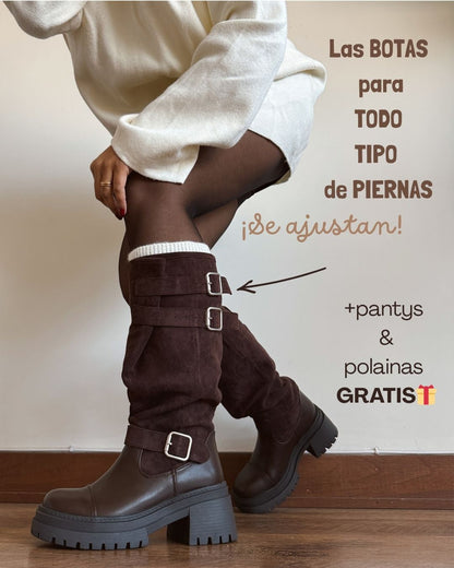 Bota ajustable chocolate