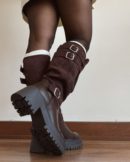Bota ajustable chocolate