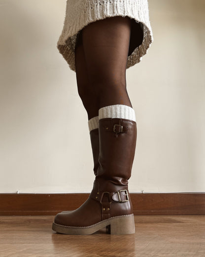 Bota biker brown