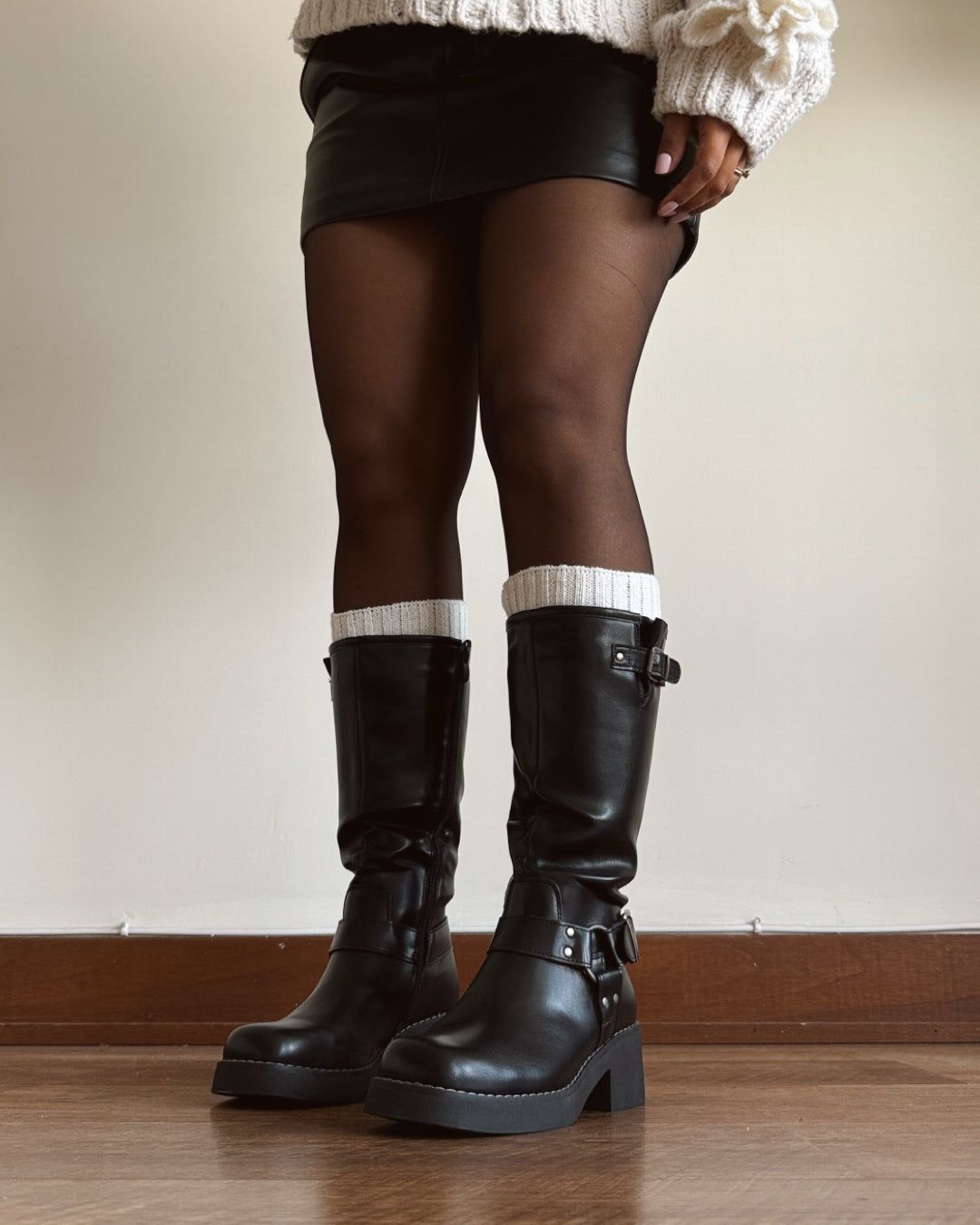 Bota biker black