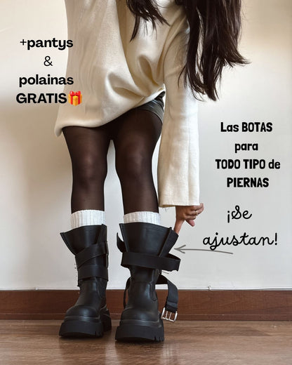 Bota Emma black ajustable