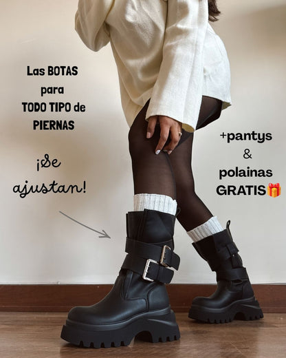 Bota Emma black ajustable