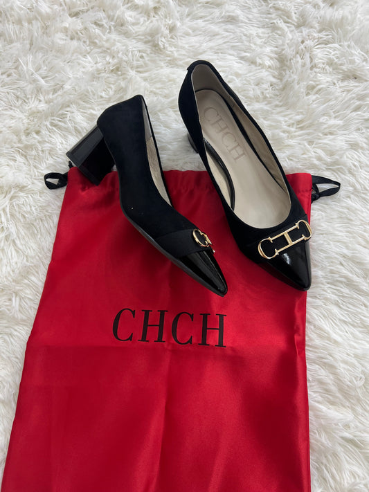 Zapatos Carolina Herrera  charol negros
