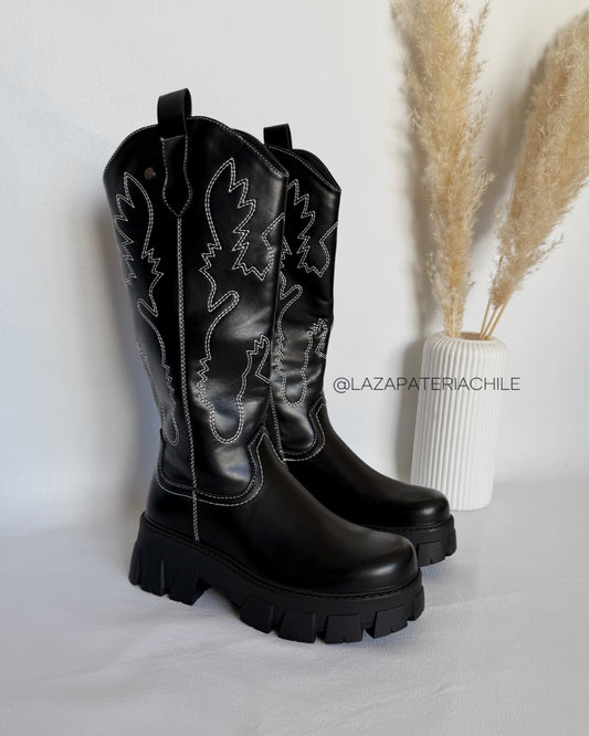 Bota texana plataforma