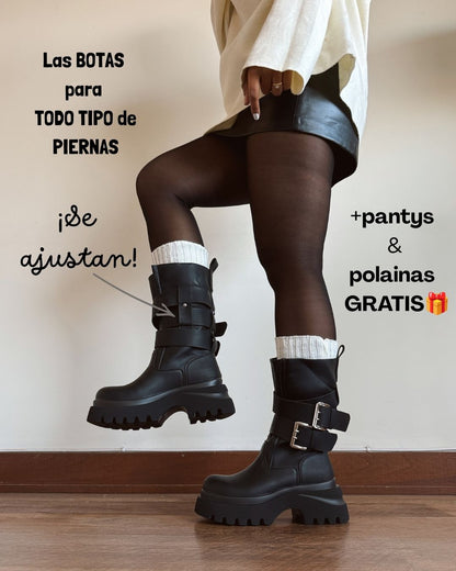 Bota Emma black ajustable