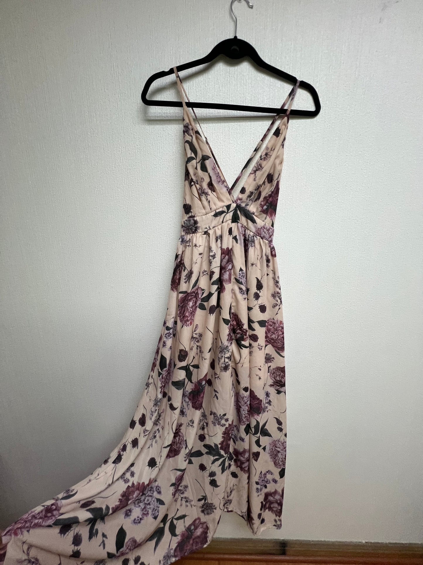 Maxi vestido floreado estampado