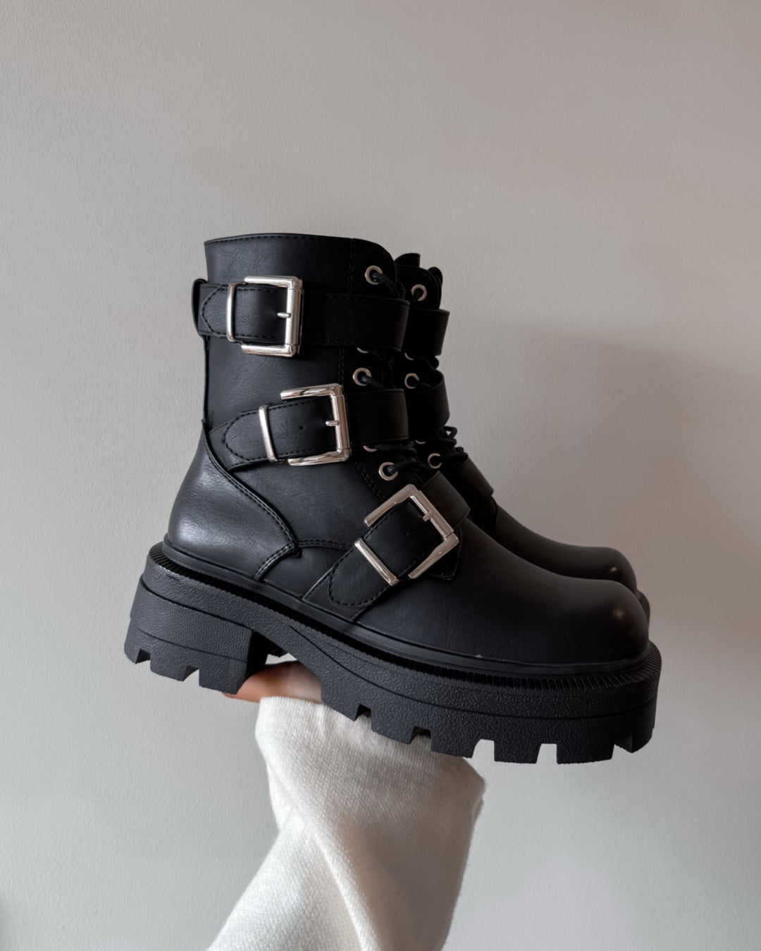 Botin plataforma hebillas