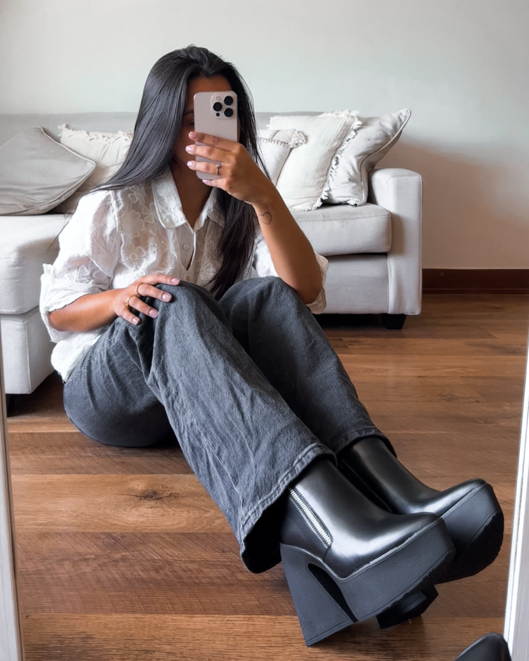 Botin alicia cierre negro