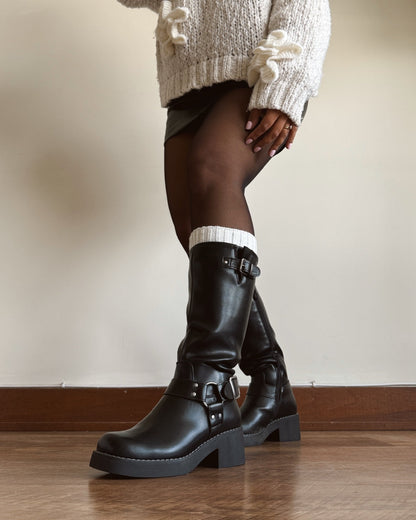 Bota biker black