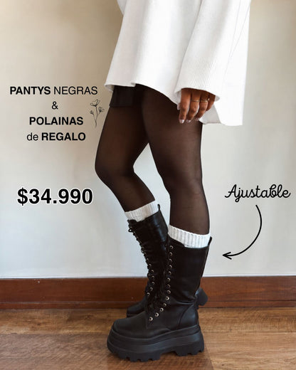 Bota fran cordones ajustables