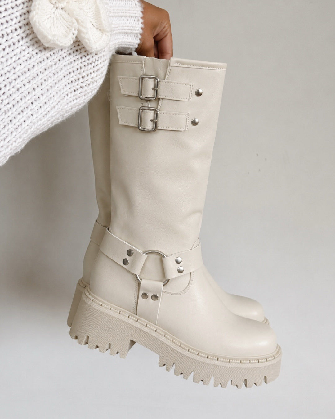 Bota biker II beige