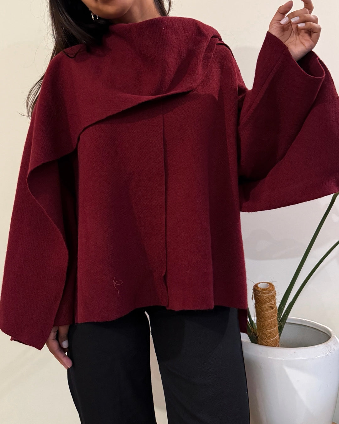Chaqueta bufanda dupe zara vino