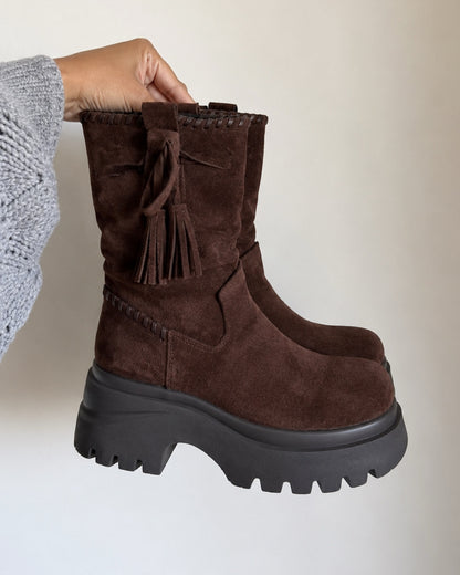 Botin gamuza zoe chocolate