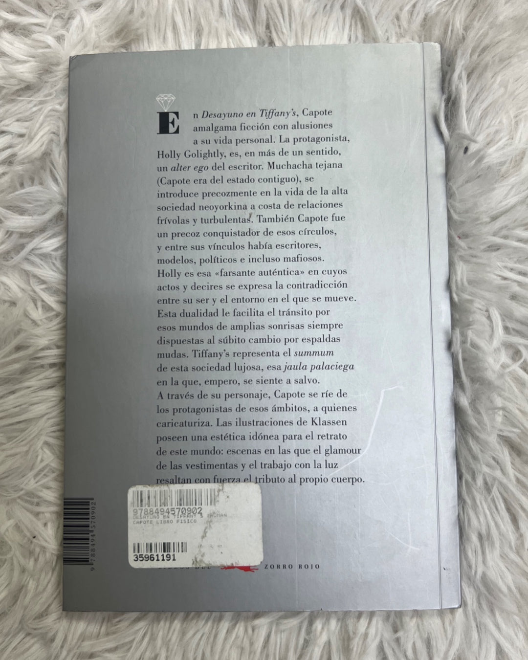 Libro -Desayuno en tiffany's