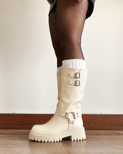 Bota biker II beige
