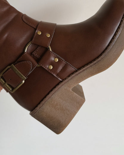 Bota biker brown
