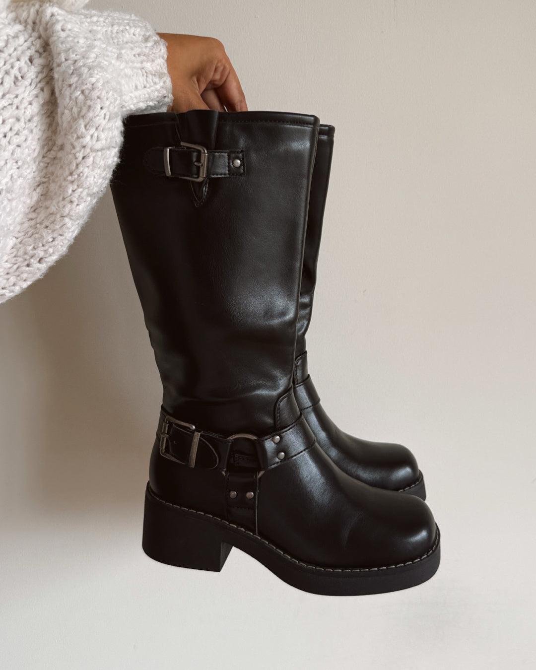 Bota biker black