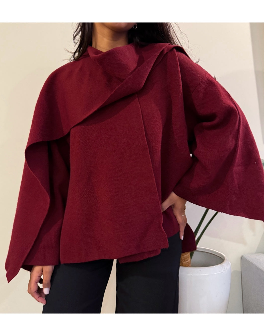 Chaqueta bufanda dupe zara vino