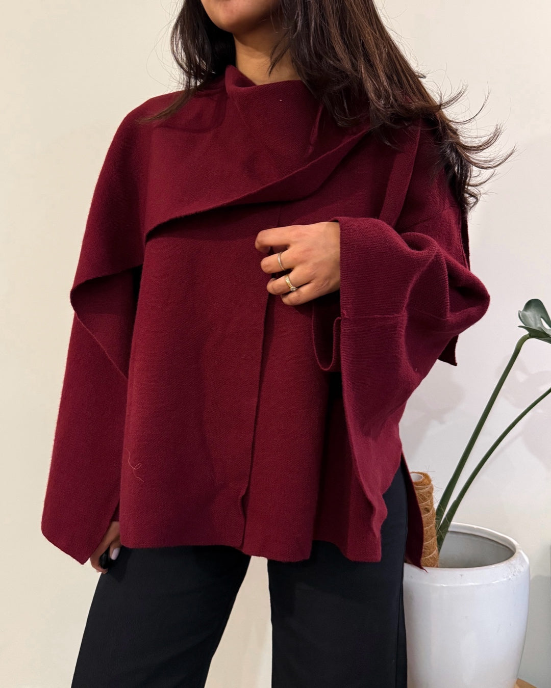Chaqueta bufanda dupe zara vino