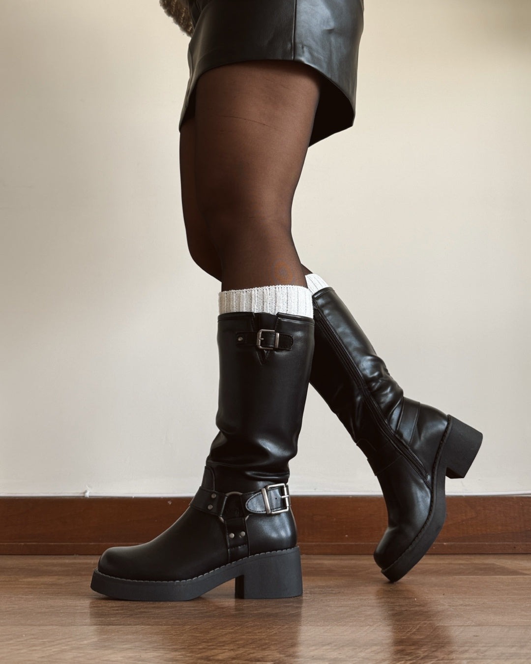 Bota biker black