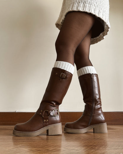 Bota biker brown