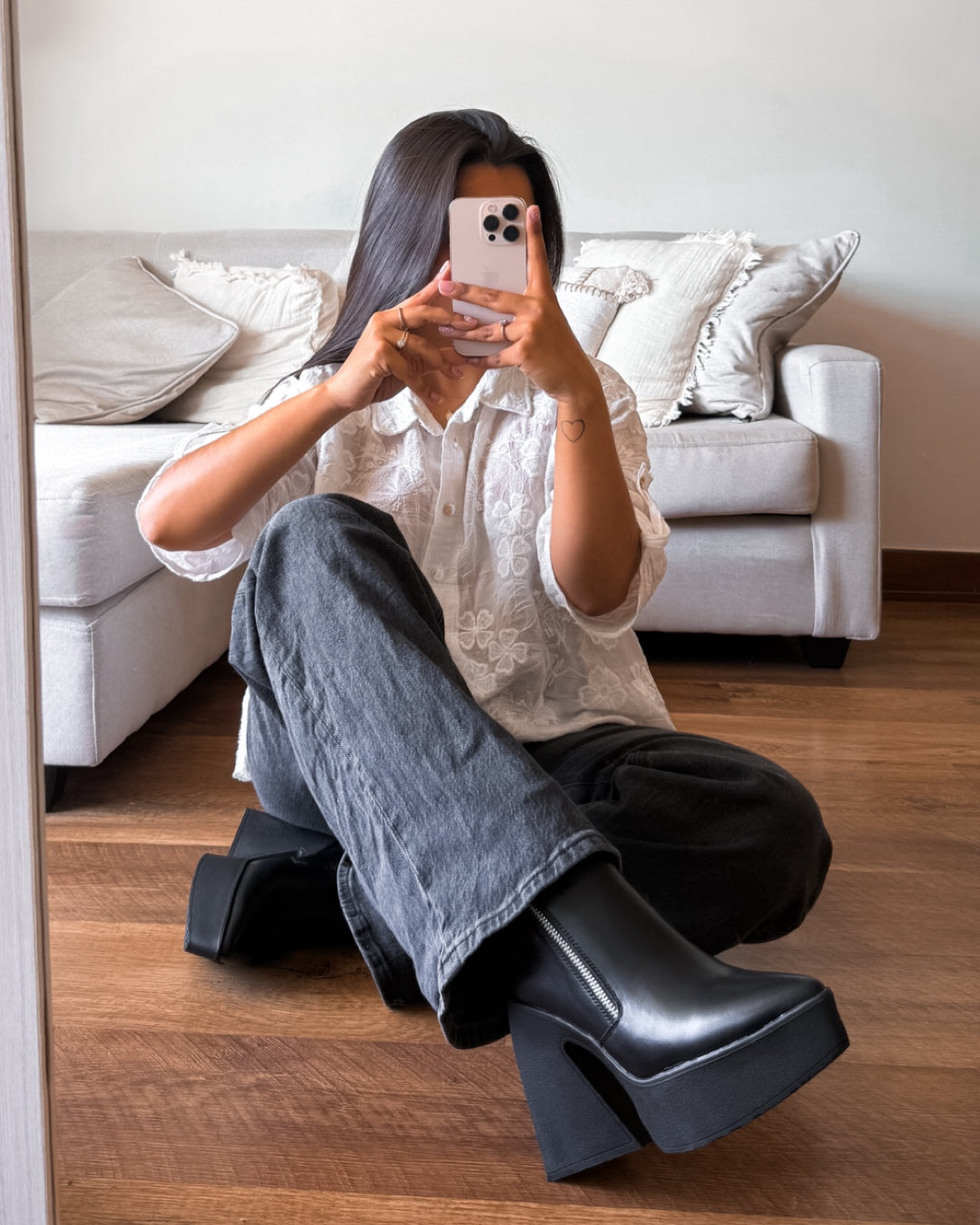 Botin alicia cierre negro